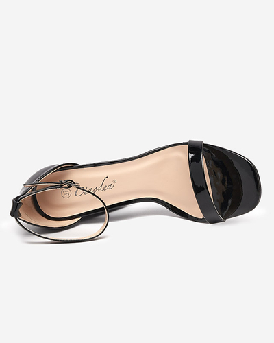Чорні жіночі босоніжки на стовпі Whopso - Footwear