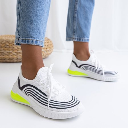 Białe damskie sportowe buty Gordani - Obuwie