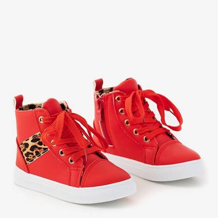 Czerwone dziecięce sneakersy Pantise - Obuwie