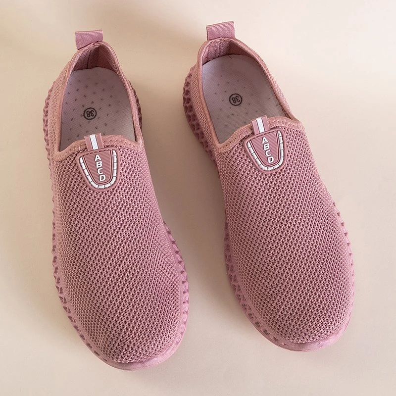 OUTLET Różowe buty sportowe typu slip on Bruna - Obuwie
