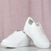Białe buty sportowe na grubej podeszwie Rosali - Obuwie