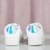 Białe buty sportowe z holograficzną wstawką Ivete - Obuwie