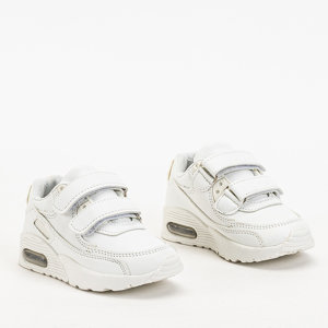 Białe dziecięce buty sportowe sneakersy Renilla - Obuwie
