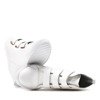 Białe sneakersy na koturnie Ellen- Obuwie