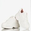 Białe sportowe buty damskie na grubej podeszwie Free And Young - Obuwie