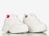 Białe sportowe buty damskie na grubej podeszwie Free And Young - Obuwie