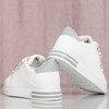 Białe sportowe buty na platformie Limbo - Obuwie