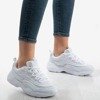 Białe sportowe sneakersy damskie Leyccea - Obuwie