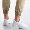 Biało - fuksjowe damskie buty sportowe Boomshom - Obuwie