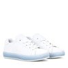 Biało - niebieskie tenisówki Robinson - Obuwie