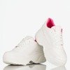 Biało - różowe sportowe buty damskie na grubej podeszwie Free And Young - Obuwie