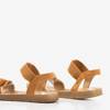 Brązowe damskie sandały Redish - Obuwie