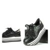 Czarne buty sportowe na platformie Keziah - Obuwie