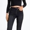 Czarne damskie spodnie jeansowe - Odzież