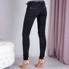 Czarne długie spodnie materiałowe - Spodnie