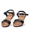 Czarne klasyczne sandały Nita - Obuwie