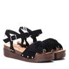 Czarne sandały Tami - Obuwie