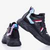 Czarne sportowe buty z holograficznymy wstawkami Lioka - Obuwie