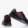 Czarno-czerwone męskie buty sportowe Track - Obuwie