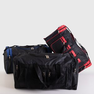 Czarno-niebieska podróżna torba - Akcesoria