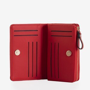 Czerwony portfel damski - Akcesoria