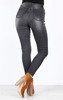 Długie, czarne jeansy z kamyczkam Andelei- Obuwie