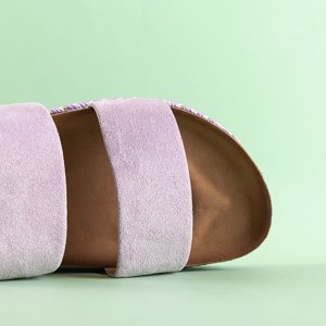 Fioletowe damskie sandały na platformie Kodenia - Obuwie
