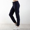 Granatowe spodnie cargo z kieszeniami - Spodnie