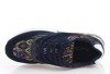 Granatowe wzorzyste damskie buty sportowe Clarita - Obuwie