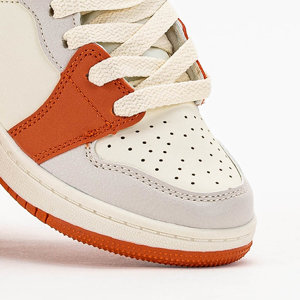 Kremowo - pomarańczowe sportowe buty dziecięce Anonuo - Obuwie