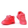 Neonowe różowe dziecięce buty sportowe Sally - Obuwie