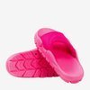 Neonowe różowe klapki z siateczką Sensie - Obuwie