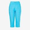 Niebieskie legginsy krótkie ze ściągaczem - Odzież