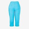 Niebieskie legginsy krótkie ze ściągaczem - Odzież