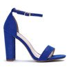 Niebieskie sandały na słupku Alani- Obuwie