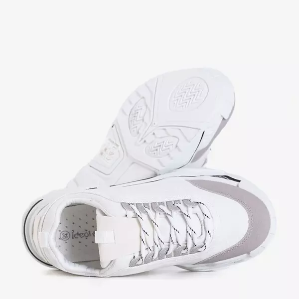 OUTLET Białe damskie sportowe buty Eridan - Obuwie