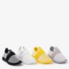 OUTLET Żółte sportowe buty damskie typu slip - on Andalia - Obuwie