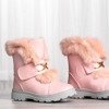Różowe buty a'la śniegowce z futerkiem All About You - Obuwie