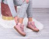 Różowe buty sportowe ocieplane Daniella - Obuwie
