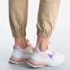 Różowe damskie buty sportowe z holograficzną wstawką Super Soul - Obuwie