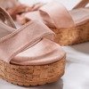 Różowe sandały damskie na platformie Rosienna - Obuwie