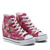 Różowe sneakersy na koturnie Anybys - Obuwie
