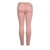 Różowe spodnie typu rurki z wysokim stanem - Spodnie