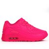 Sportowe obuwie w kolorze neonowego różu - Obuwie