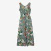 Zielona maxi sukienka w kwiaty - Odzież 