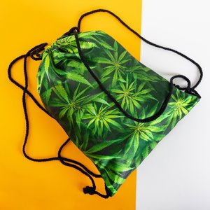 Zielony plecak typu worek w liście - Akcesoria
