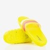 Żółte klapki damskie Florinda - Obuwie