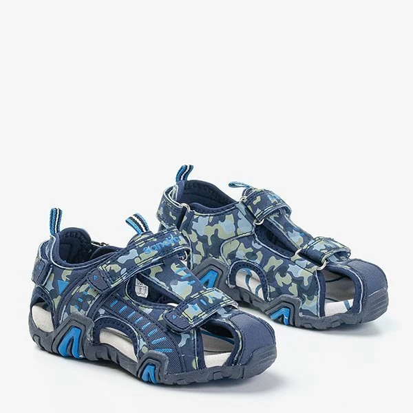 OUTLET Темно-сині хлопчачі босоніжки Berti - Взуття