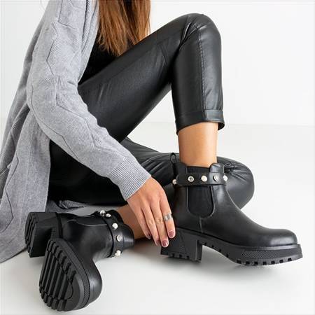 Чорні черевики з прикрасами Калкара - Взуття