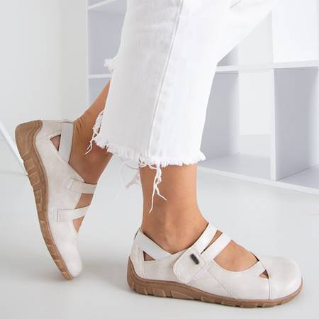 Жіноче біле взуття Perte з низьким вирізом - Взуття